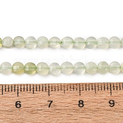 天然新しいヒスイの​​ビーズ連売り  フラットラウンド  多面カット  3.5~4x2.5mm  約100~105個/連  15.55''~15.75''（39.5~40センチメートル）&nbsp;GG-CBA9631-D08-01