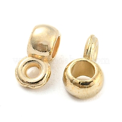 Ccb プラスチック チューブ ベイル  ループベイル  ロンデル  ゴールドカラー  7x3.5x4mm  穴：1mm  内径：2mm&nbsp;CCB-K011-04G