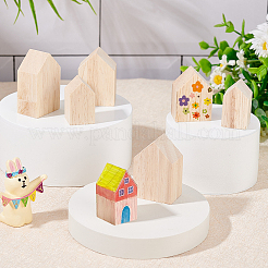 ウッドディスプレイデコレーション  木製トレイプレート  矢印  35~50x20~30x19mm  4個/セット&nbsp;DJEW-WH0034-57A