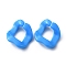 Acrylic Linking Ring, Quick Link Connector, Twisted Rhombus, for Curb Chain Making, Dodger Blue, 25.5x21x6mm
