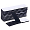 20pcs Self-adhesive Nylon with Polyester Hook and Loop Tapes, Black, 100x25x3.5mm, 20pcs/set