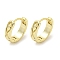 Brass Hoop Earrings, Real 18K Gold Plated, 12.5x3.5mm