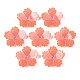 プラスチックビーズ  花  サンゴ  25x26x4mm  穴：1.2mm&nbsp;KY-N015-67-1