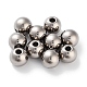 チタンビーズ  ラウンド  ステンレス鋼色  6x5mm  穴：2mm&nbsp;STAS-B060-01B-P-1