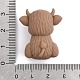 シリコンビーズ  牛  キャメル  30.5x26x18.5mm  穴：2mm&nbsp;SIL-S010-06A-3
