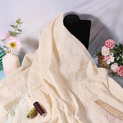 花柄の刺繍が施された綿生地  服装アクセサリー  パパイヤホイップ  1400x0.2~0.5mm&nbsp;DIY-WH0786-56A