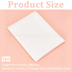 ポリエステルメッシュ生地  服装アクセサリー  水玉模様  ホワイト  1000x1720x0.1mm&nbsp;DIY-WH20062-158B