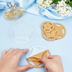 アクリルゲージ測定定規ツール  五角形のフラットラウンドい  透明  5.1~10.2x0.3cm  5個/セット&nbsp;TOOL-WH0128-16