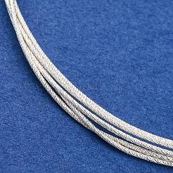 925スターリングシルバーワイヤー  半硬線  キラキラした質感の丸いジュエリーワイヤー  銀  0.76mm&nbsp;STER-NH0007-01C-S