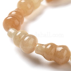 天然石レッドアベンチュリンビーズ連売り  ヒョウタン  14.5~15x8~8.5mm  穴：1.2mm  約13個/連  7.32~7.40インチ（18.6~18.8cm）&nbsp;G-P528-G04-01