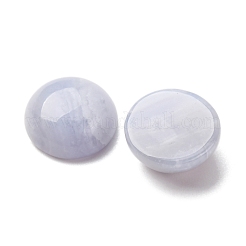 天然ブルーレースアゲートのカボション  半円/ドーム  10x4.5mm&nbsp;G-O185-01A-02