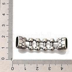 304ステンレススチールコネクタチャーム  チェーンリンク  アンティークシルバー  10.5x42.5x8mm  穴：8.5x4mm&nbsp;STAS-G350-41AS