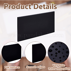 HDPEプラスチックシート  長方形  ブラック  305.5~308x155~157x8.5mm&nbsp;DIY-WH0678-51B