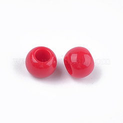 アクリルヨーロピアンビーズ  大穴ビーズ  ロンデル  ミックスカラー  10x8mm  穴：5mm  約1100個/500g&nbsp;MACR-T023-08