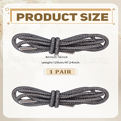 ラインストーン靴ひも2本  合金のパーツと  靴の装飾  ブラック  1200x4x3mm&nbsp;FIND-LP0008-69A