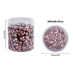 手作り磁器カボション  足跡  桃パフ  5x7x0.5mm  185 G /ボックス&nbsp;CLAY-NB0001-32