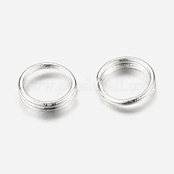 304ステンレススプリットリング  ダブルループ丸カン  銀  5x1.2mm  内径約3.8mm&nbsp;STAS-I326-01S-NF