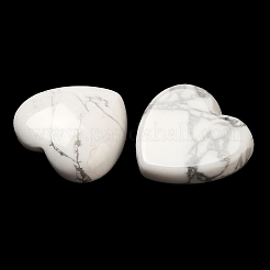 天然石ハウライトカボション  ハート  15x15x6mm&nbsp;G-F776-02A-24