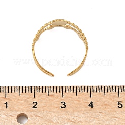 304ステンレススチールカフリング  太陽  イオンプレーティング（ip）  18KGP本金メッキ  9.5mm&nbsp;RJEW-P150-13G