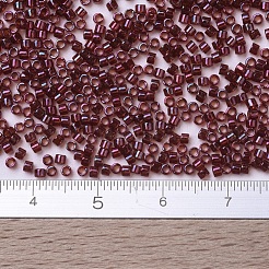 MIYUKIデリカビーズ小  シリンダー  日本製シードビーズ  15/0  （dbs0105)ガーネットゴールド光沢  1.1x1.3mm  穴：0.7mm  約35000個/袋  100 G /袋&nbsp;SEED-J020-DBS0105