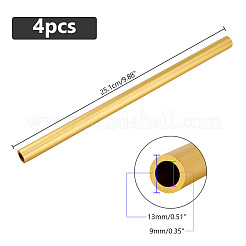 アルミ丸チューブ  ゴールド  251x13mm&nbsp;FIND-WH0421-11B-G