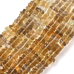 天然石スモーキークォーツビーズ連売り  平らな四角形のヘイシビーズ  4~5x4~5x2~3mm  穴：0.8mm  約210~230個/連  16.14~16.54''（41~42センチメートル）&nbsp;GG-CBA1D78-A04