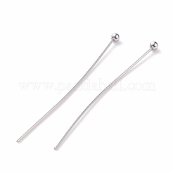 変色しにくい304ステンレススチール製ボールヘッドピン  40x0.7mm  21ゲージ  ヘッド：2mm&nbsp;STAS-R051-40mm