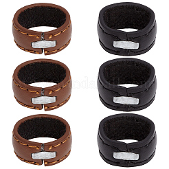 牛革ベルトループリング 2色 20個  ミックスカラー  25x17~18.5x11.5mm  内径：13.5x20mm  10個/カラー&nbsp;DIY-GF0013-20B