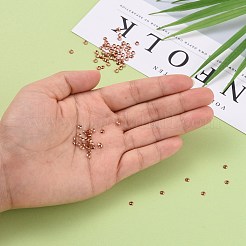 真鍮小さなビーズコーン  ローズゴールド  3x0.8mm  穴：1mm&nbsp;KK-O043-04RG