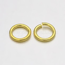 真鍮製オープンタイプ丸カン  ラウンド  ゴールドカラー  23ゲージ  3x0.6mm  内径：1.2mm  約22727個/500g&nbsp;KK-E647-17G-3mm