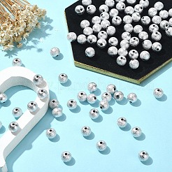 つや消しアクリルビーズ  ラウンド  銀  8mm  50pc&nbsp;OACR-YW0002-24A-01