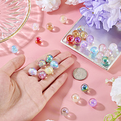 10色のアクリル模造猫目ビーズ  ラウンド  ミックスカラー  12mm  穴：2mm  3個/カラー&nbsp;FIND-TA0009-23B