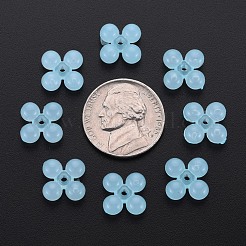 透明なアクリルビーズ  染め  [10]の形  ライトスカイブルー  13x13x5mm  穴：1.5mm  約1510個/500g&nbsp;MACR-S373-02E-08