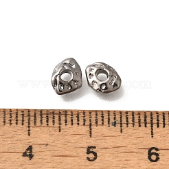 真鍮ビーズ  カドミウムフリー＆ニッケルフリー＆鉛フリー  不規則な  ガンメタ色  5x6.5x1.5mm  穴：1.6mm&nbsp;KK-B127-07B