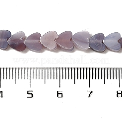 手作りランプワークビーズ連売り  ハート  アザミ  6x6x2~2.5mm  穴：1mm  約77個/連  15.75''~16.14''（40~41センチメートル）&nbsp;LAMP-Q035-01A