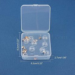 キットを作るDIYペンダントベイル  ガラス瓶とccbプラスチックビーズキャップペンダントベイル付き  ミックスカラー  6.5x7.5mm  穴：2mm  36個/箱&nbsp;DIY-FH0001-36