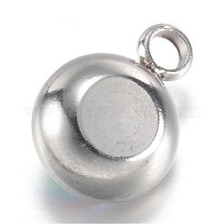 304ステンレススチールガラスラインストーンチャーム  多面カット  フラットラウンド  カラフル  14x10x7mm  穴：2.5mm&nbsp;STAS-G082-12