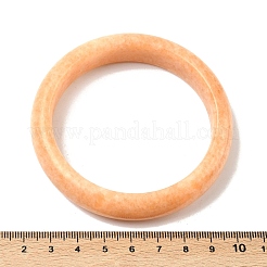 ナチュラルピンクのアベンチュリンバングル  2-1/4インチ〜2-1/2インチ（58~62mm）&nbsp;BJEW-R296-04
