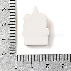 クリスマス ベア テーマ 不透明樹脂 デコデン カボション  クマ  25x17x8.5mm&nbsp;RESI-S397-02G