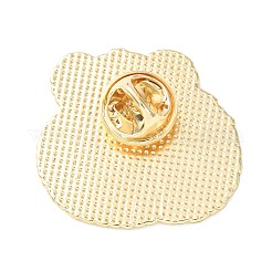 コアラのエナメルピン  バックパック用合金ラペルピンバック  ゴールドカラー  グレー  28.5x30mm&nbsp;JEWB-L022-04B-G