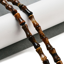 天然石タイガーアイビーズ連売り  竹の共同  12x5x4mm  穴：1mm  約32個/連  14.96''（38センチメートル）&nbsp;G-Q178-A11-01