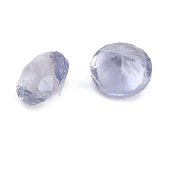 ファセット加工された天然アイオライトカボション  後ろ向き  ダイヤモンド形状  3x2mm&nbsp;G-I295-05C-04