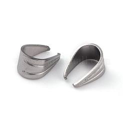 変色しない304ステンレススチール製スナップオンベイル  ステンレス鋼色  8x5.5x4.5mm&nbsp;STAS-H151-06P