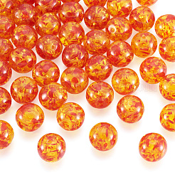 樹脂模造アンバービーズ  ラウンド  ゴールド  16mm  穴：3mm&nbsp;CRES-TA0001-17