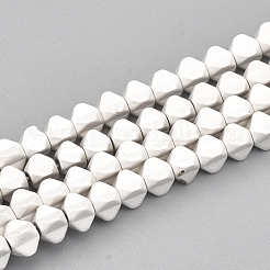 電気メッキ磁気無し合成ヘマタイトビーズ連売り  マットなスタイル  スター  ミックスカラー  3x3x3mm  穴：1mm  約120個/連  15.7インチ&nbsp;G-T114-22