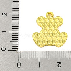 304ステンレスペンダント  クマのチャーム  18KGP本金メッキ  19x17.5x2mm  穴：1.6mm&nbsp;STAS-Z085-02G