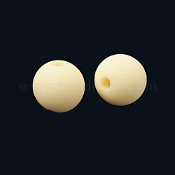 ラバー加工アクリルビーズ  ラウンド  ミックスカラー  6x5.5mm  穴：2mm&nbsp;X-MACR-S281-47-6mm
