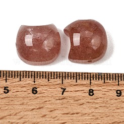 天然イチゴクオーツビーズ  猫  16mm  穴：1.1mm&nbsp;PW-WGCDB4B-04