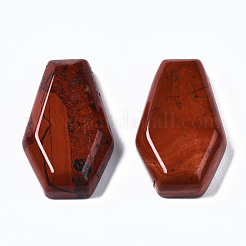 天然石レッドジャスパーカボション  六角  30x19x6~8mm&nbsp;G-N336-001A