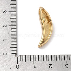 304ステンレススチールラインストーンペンダント  absプラスチックパール  ゴールドカラー  26x12.5x6.5mm  穴：4.5x2.5mm&nbsp;STAS-L309-04G